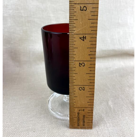 Cristal D'Arques Durand Cavalier Ruby Wine Glasses Set of 6 - Picture 6 of 7